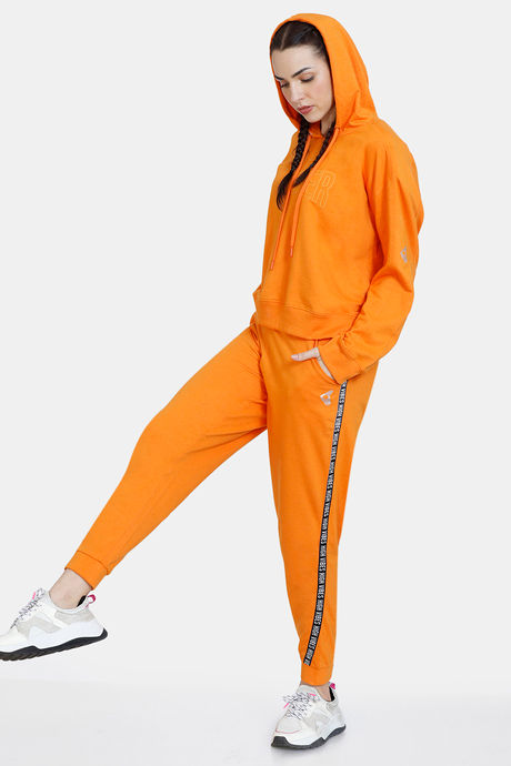 Zelocity Relaxed Mid Rise Joggers - Orange Pepper — image 4